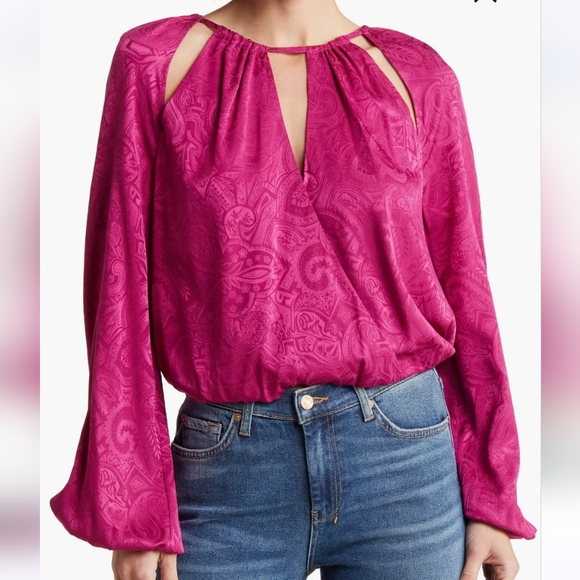 Veronica Beard Tops - Veronica Beard Silk Blend Magenta Top